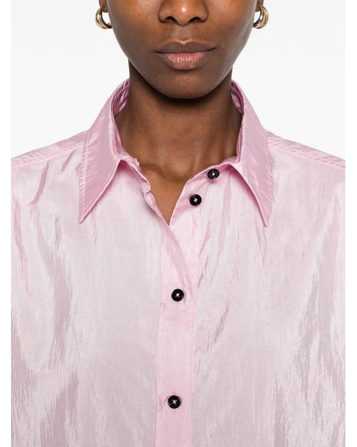 Camisa Con Botones Jil Sander de color Pink