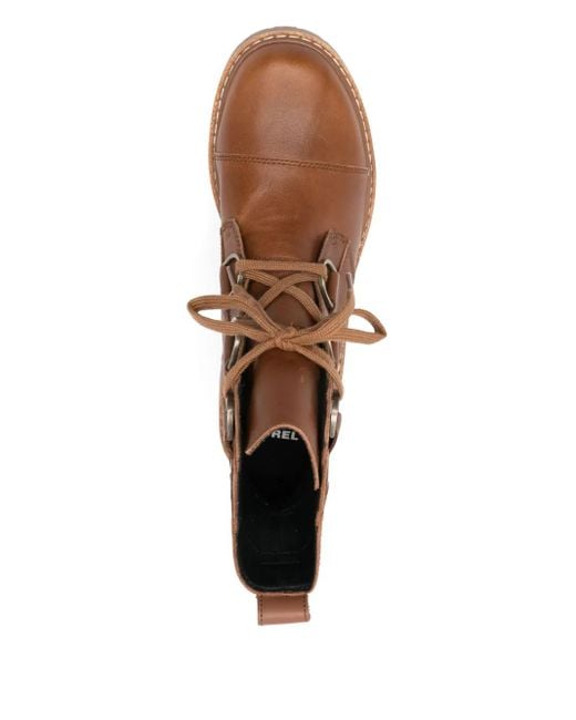 Sorel Brown Joan Ankle Boots