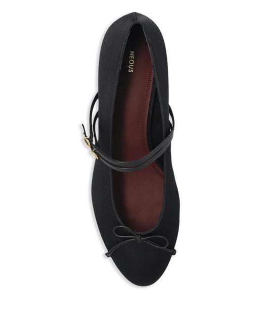 Neous Black 45Mm Pha Strap Bow-Detail Pumps