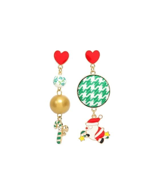 Amir Slama White Christmas-Motif Earrings