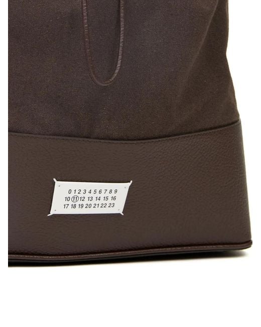 Maison Margiela Brown Medium 5Ac Leather Backpack