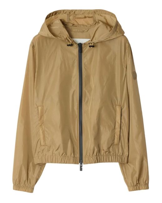 Chaqueta Con Logo Estampado Burberry de color Natural