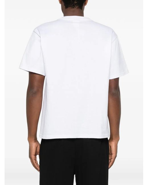 Magliano White Logo-Print T-Shirt for men