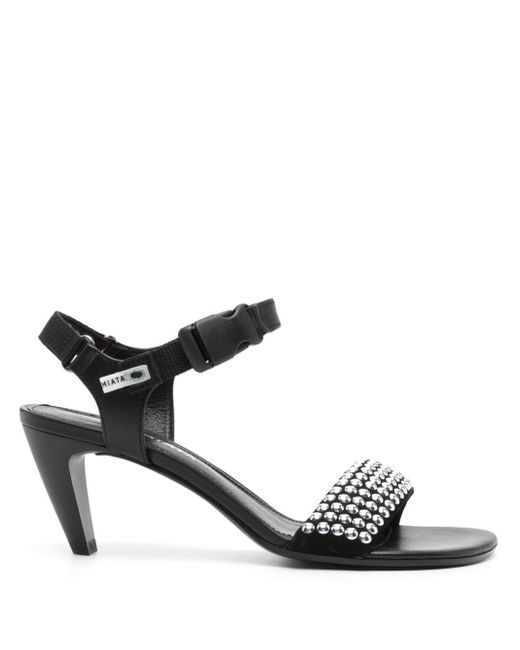 Premiata Black Stud-embellished 65mm Sandals