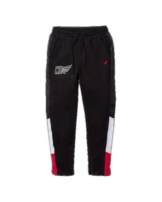 Staple Black Colour-Block Track Pants for men
