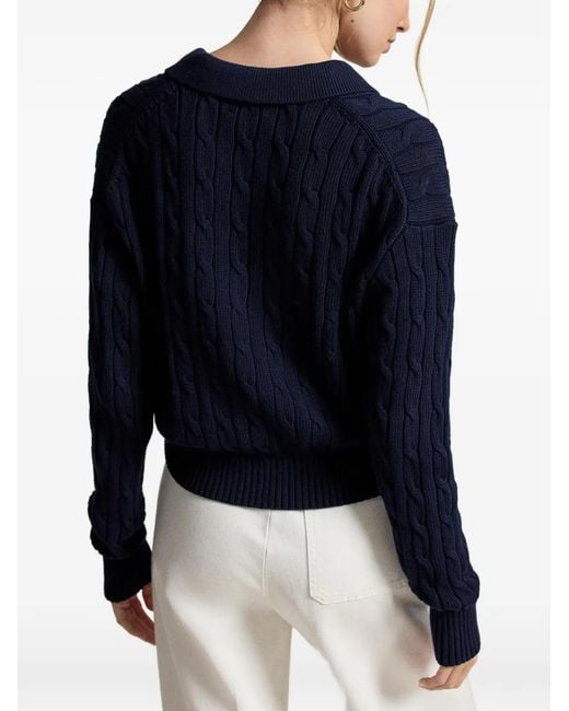 Polo Ralph Lauren Blue Cotton Cardigan
