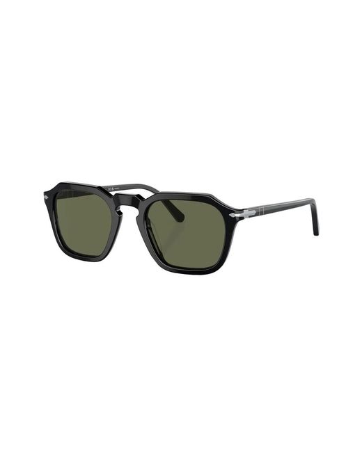 Persol Green Tinted-Lenses Square-Frame Sunglasses