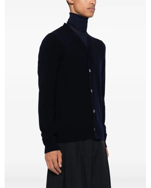 COMME DES GARÇONS PLAY Blue X The Artist Invader Wool Cardigan for men