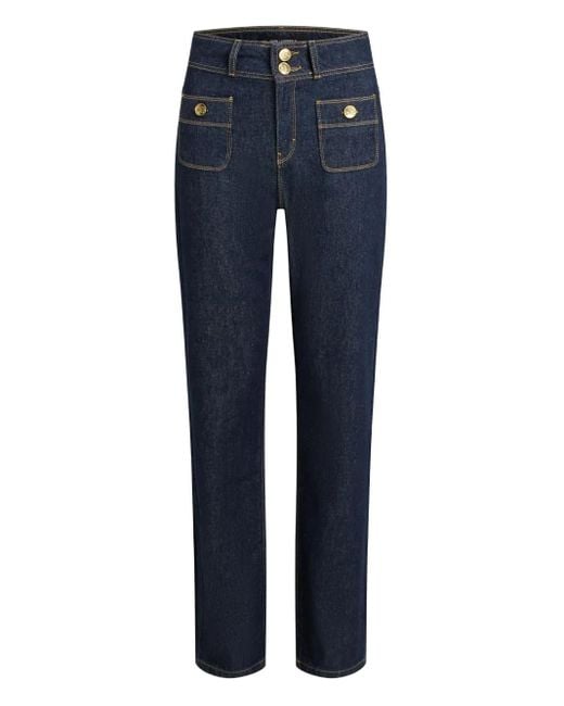 Karl Lagerfeld パッチポケット ジーンズ Blue