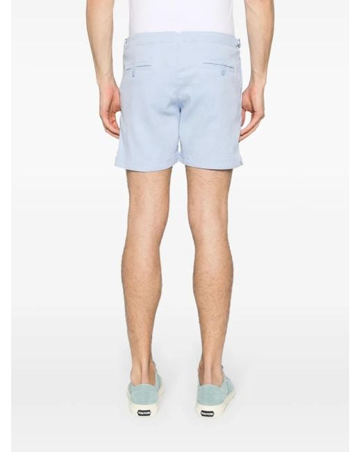 Orlebar Brown Blue Bulldog Mid-Rise Bermuda Shorts for men