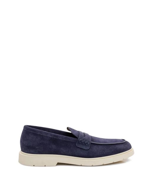 STURLINI FIRENZE Blue Round-Toe Penny Loafers for men