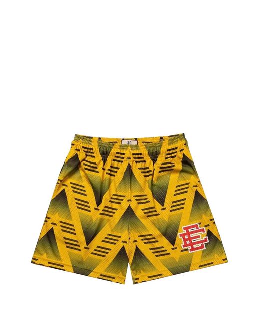 Eric Emanuel Yellow Basic Ee Mesh Shorts for men