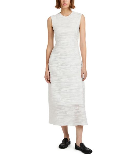 Proenza Schouler White Laura Textured Sleeveless Midi Dress