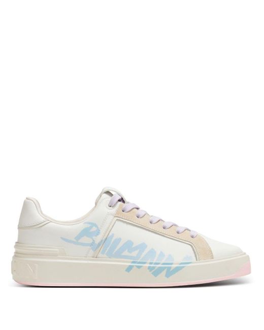 B Court Sneakers Balmain de color White