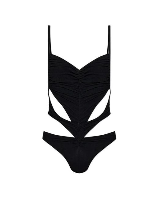 DSquared² Black Cut-Out-Design Swimsuit