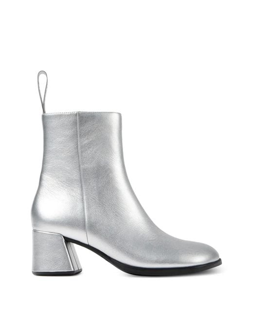 Camper White Kora Ankle Boots