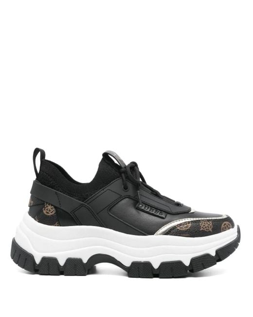 Guess ロゴパネル スニーカー Black