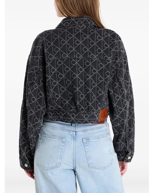 Calvin Klein Black Articulated Denim Jacket