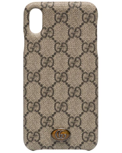 Cover per iPhone 8 'Ophidia'Gucci in Tela di colore Marrone - 15% di sconto  | Lyst