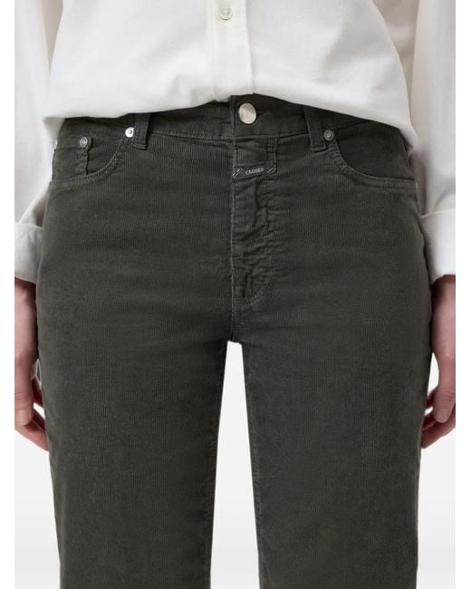 Closed Milo Ribfluwelen Broek in het Black