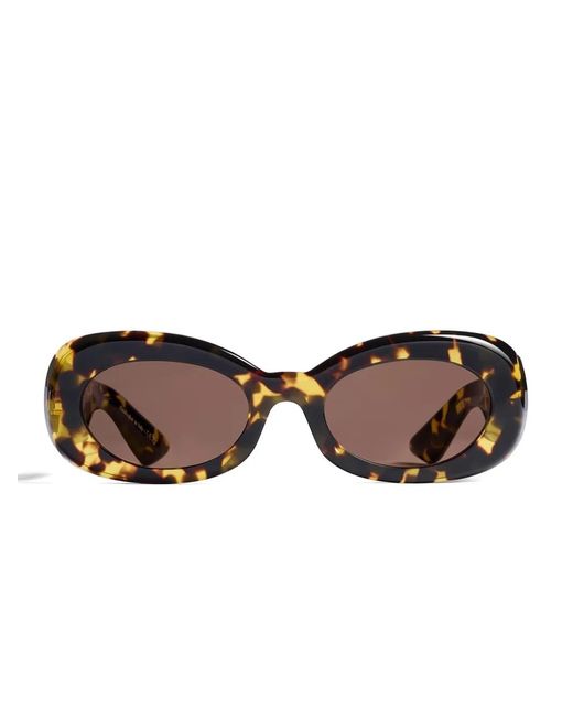 Khaite Brown X Oliver Peoples 1992C Oval-Frame Sunglasses