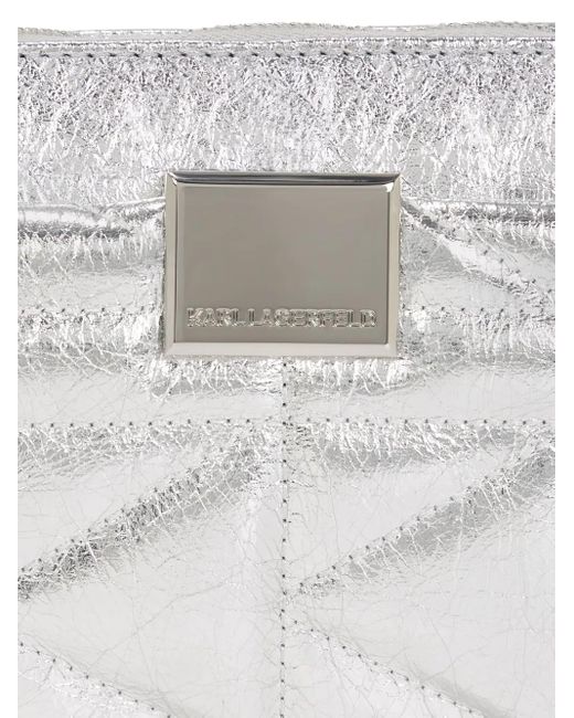 Borsa A Spalla K/Kuilt Piccola di Karl Lagerfeld in Gray