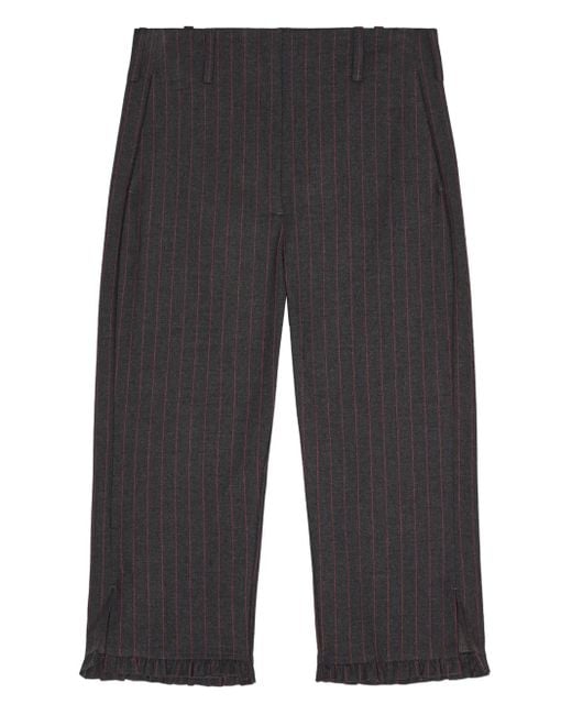 Ganni Gray Cropped Trousers