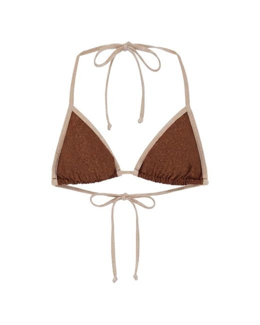 Mc2 Saint Barth White Leah Triangle Bikini Top