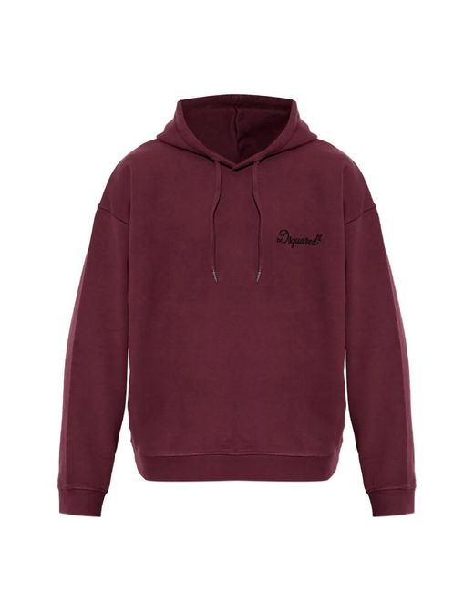 DSquared² Logo-Embroidered Drawstring Hoodie for men