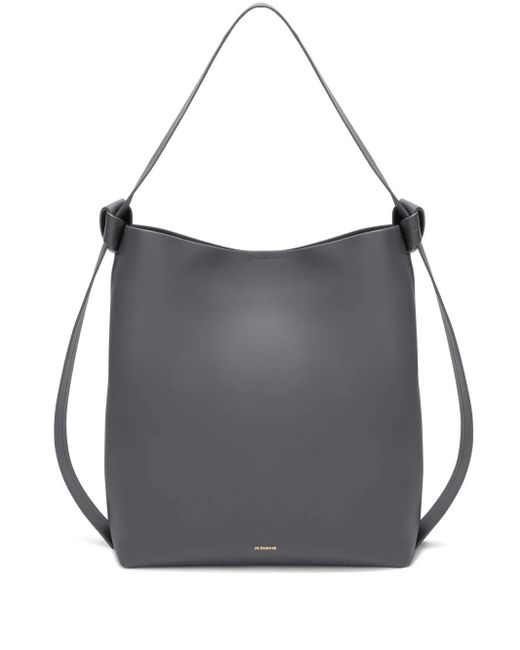 Jil Sander Black Medium Knot Hobo Shoulder Bag