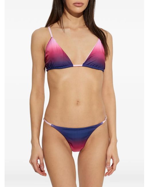 Casablanca Purple Gradient-Effect Bikini Bottom