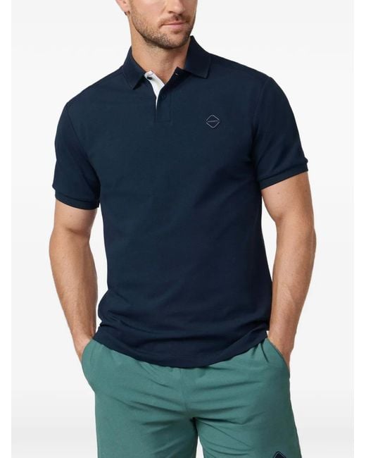 Polo Con Solapa A Rayas Hackett de hombre de color Blue