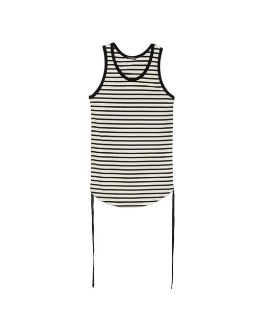 Ann Demeulemeester White Mara Tank Top
