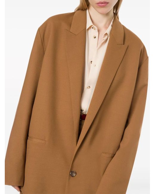 Philosophy Di Lorenzo Serafini Brown Single-Breasted Blazer