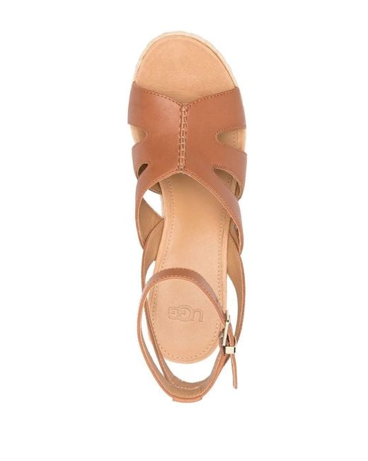 Ugg Natural Braided-Wedge Heeled Espadrilles