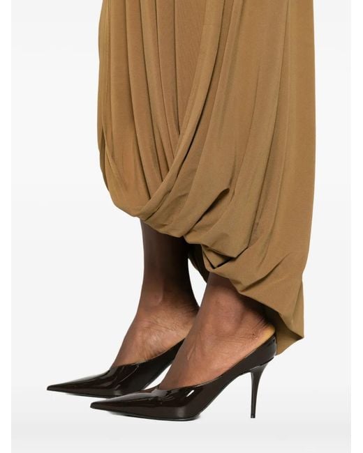Esse Studios Natural V-Neck Split Dress