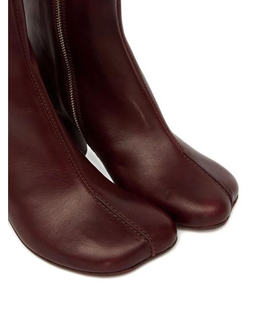 MM6 by Maison Martin Margiela Anatomic Stitch 70mm アンクルブーツ Brown