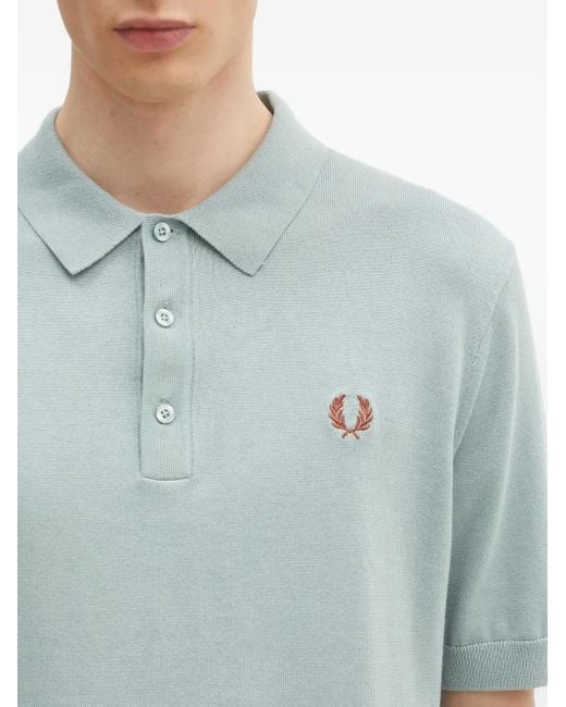 Fred Perry Poloshirt mit Logo-Stickerei in Blue für Herren