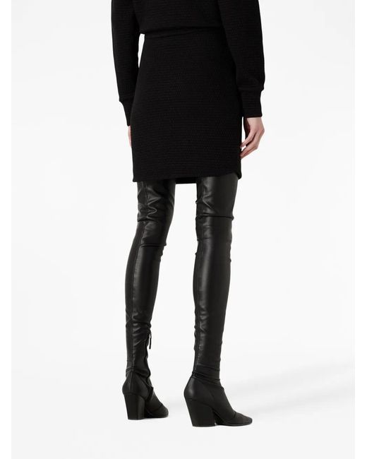 Gonna Con Vita Elasticizzata di Emporio Armani in Black