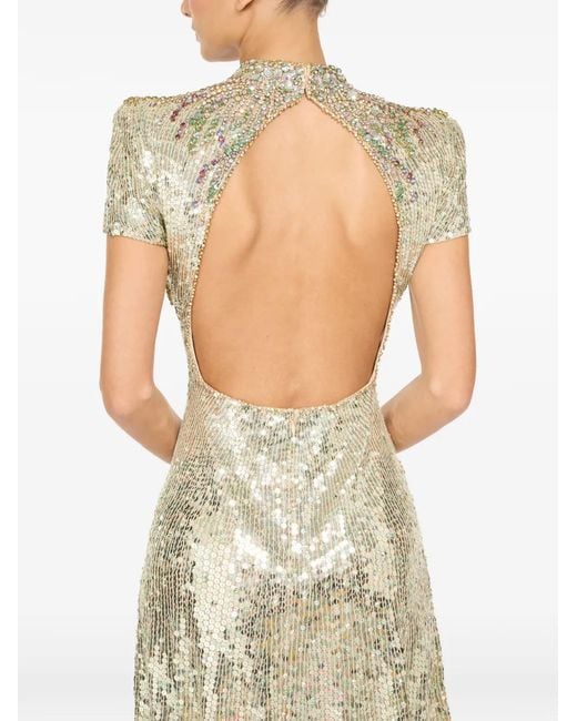 Jenny Packham Metallic Mini Tala Dress