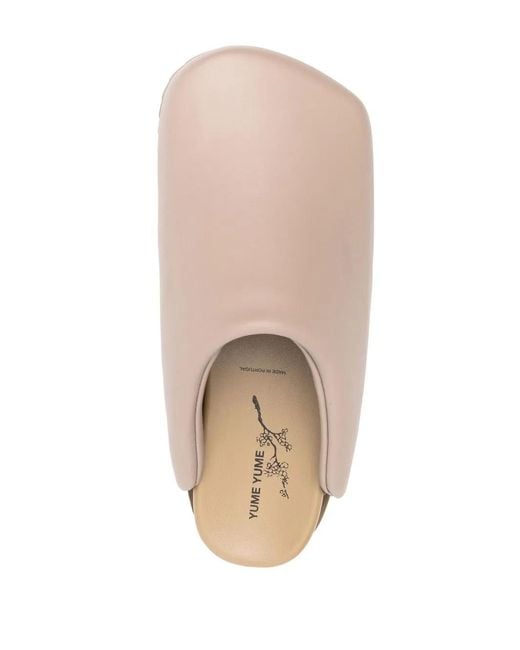 Yume Yume Brown Square-Toe Mules