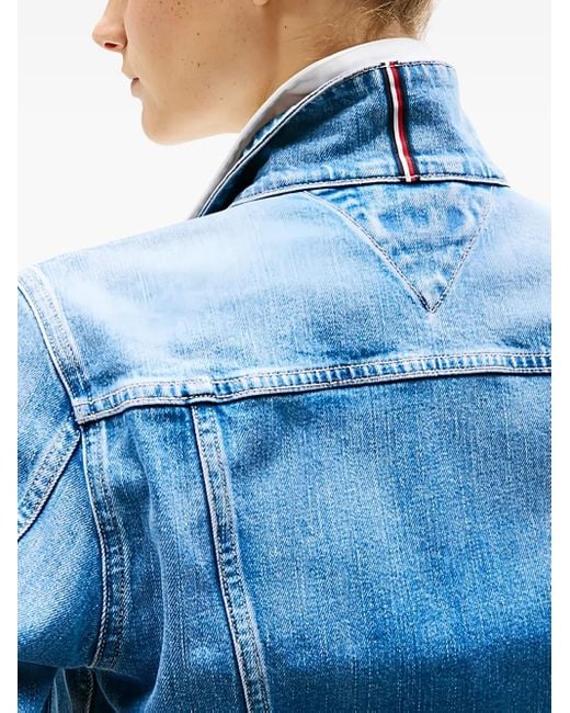 Tommy Hilfiger ボタン デニムジャケット Blue
