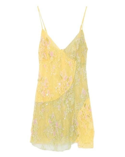 Abito Con Spalline di Roberta Einer in Yellow