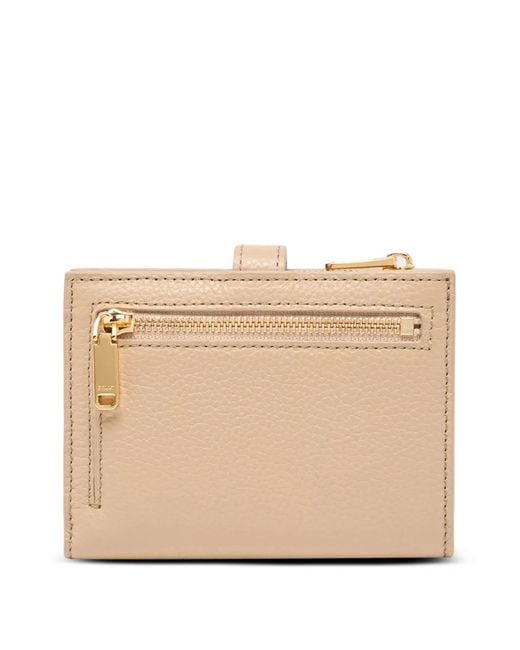 Bally Natural Lock Me Grained-Leather Wallet