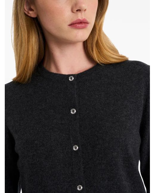 Pringle of Scotland Blue Crew-Neck Cashmere Cardigan