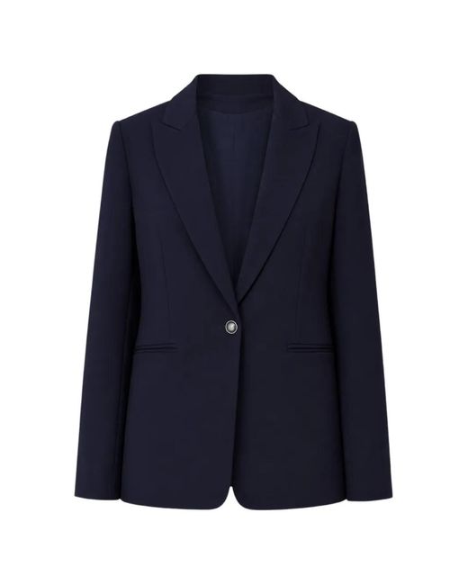 Twinset Blue Single-Breasted Blazer