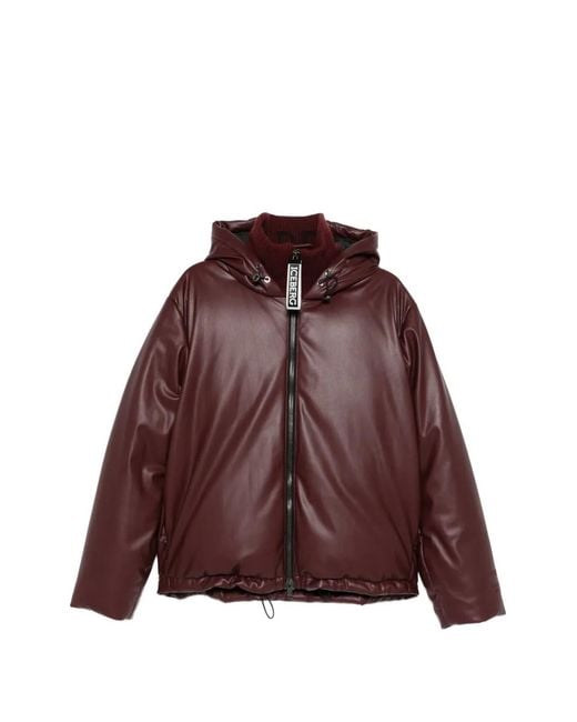 Iceberg Brown Hooded Bomber Jacket