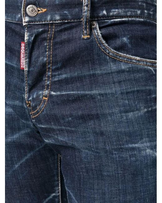 DSquared² Blue Pants 5 Pockets for men