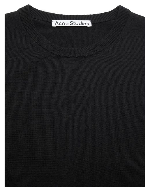 Acne Black Long-Sleeve Sweatshirt for men