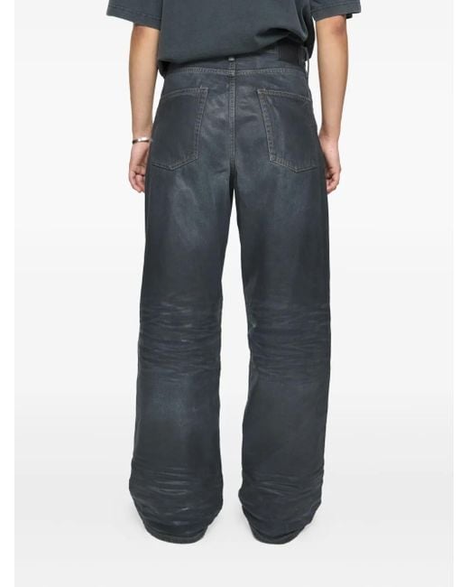 Acne Blue 1981 Logo-Patch Jeans for men